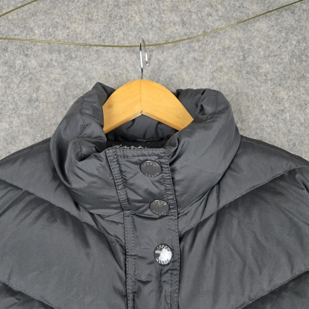 J Crew Vest Womens Medium Gray Sherpa Lined Down Filled Puffer Sleeveless Jacket - Picture 4 of 13